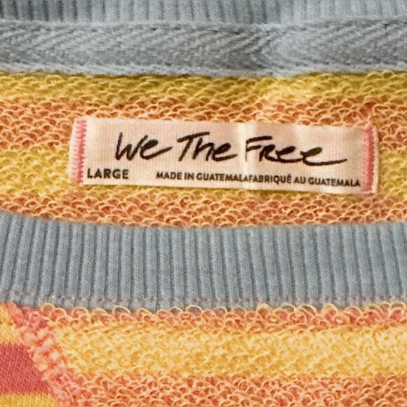 Free People Classic Striped Crew Neck Sweatshirt - Picture 10 of 16